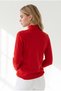 Women's Red Pleated Detailed Buttoned Knitwear Sweater Kzk-19001172 - 5