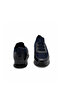 Genuine Leather Men's Sneaker Shoes Z659 Dark Blue Leather+Dark Blue Knitted Fabric - 5