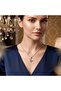 Silver Color Minimal Heart Design Zircon Stone Steel Necklace - 2