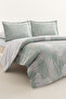 Leandra 100% Cotton Single Duvet Cover Set - Sage - 2