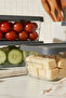Set of 5 Rectangular Storage Containers 2000 ml Refrigerator Organizer Freezer Compatible - 4