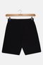 Kids Boy Brand Logo Basic Shorts, Black - 2