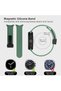 Sport Band Compatible with Samsung Galaxy Watch 8 40mm/44mm/Classic 46mm, Soft Silicone Strap with Magnetic Buckle for Men Women- Green - 2