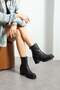 Casares Black Leather Women's Boots - 2