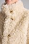 Regular Fit High Collar Buttoned Faux Fur Jacket I2770Ax26Wn - 5
