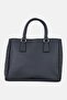 Women Brand Logo Satchel Bag, Black - 4