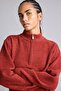 Oversize Half-Zip High-Neck Knitwear Basic Sweater I0389Ax26Wn - 3