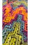 Hand-Knitted Alize Burcum Batik Thread Chain Work Women's Vest – Multi-Colored - 3