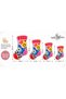 Eta Socks Themed Mixed Pattern Modern Woven Base Decorative Carpet Eta4298 - 5