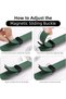 Sport Band Compatible with Samsung Galaxy Watch 8 40mm/44mm/Classic 46mm, Soft Silicone Strap with Magnetic Buckle for Men Women- Green - 4