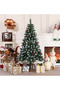 120cm/ 150cm/ 180cm/ 210cm/ 240cm Christmas Tree Premium PVC Artificial Holiday Christmas Tree with Branch Tips, Ideal for Home, Office, and Xmas Party Decoration, Includes Metal Foldable Stands - 2