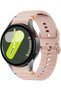 No Gap Compatible with Samsung Galaxy Watch 7 6 5 4 Band 40mm 44mm/For Galaxy Ultra 47mm/For Galaxy FE/5 Pro/6 Classic,20mm Soft Silicone Sport Bands For Women Men- Pink