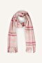 Women's Plaid Patterned Tassel Scarf I2987Ax26Wn