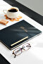 2027 Year 20X27 cm Linen Weekly Planner Agenda Black