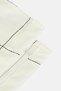 Checkered Shower Curtain Liner, Off White - 3
