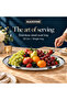 Stainless Steel Oval Serving Tray 55cm, Large Stackable Food Serving Platter, Dishwasher Safe, Silver, 1 Piece - 2