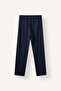 100% Cotton New Regular Fit Lace-Up Waist Flat Leg Pajama Bottoms J0321Ax26Au - 2