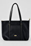 Pera Women's Parachute Fabric Shoulder Bag - Black