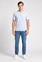 Men Sportswear Fit Short Sleeve Outdoor T-Shirt, Light Blue - 2
