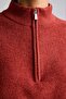 Oversize Half-Zip High-Neck Knitwear Basic Sweater I0389Ax26Wn - 4