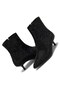 Women's Black Full Stone Pointed Toe 4.5 cm Zipper Detailed Short Heeled Boots - 4
