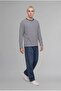 100% Cotton Boxy Fit Striped Long Sleeve T-Shirt J0766Ax26Au