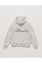 Gray Blessed Detailed Oversize Unisex Sweatshirt