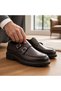 Men's Casual Classic Double Buckle Patent Leather Poly Sole Shoes - 3