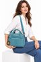 Women's Multi-Pocket Zippered Daily Shoulder Bag – Turquoise 4200 - 3