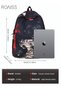Unisex Colorblock Letter Graphic Backpack Casual School Bag Personality All-match Leisure Bookbag fo - 5