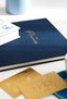 2027 Year 20X27 cm Linen Weekly Planner Agenda Navy Blue - 3