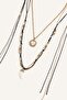 Women's Multi-Strand and Chain Layered 3-Piece Necklace I7167Axns - 2