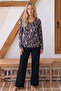 Patterned Buttoned Lace Viscose Knitted Pajamas Set 26224678 - 2