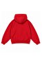 Boy's Oversize Basic Hoodie Sweatshirt Red – Hooded, Kangaroo Pocket, 3 Thread Fleece - 6