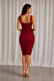 Women's Thick Strap Gathered Sandy Dress - 4