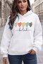 Three Threaded White Be Kindx Sweatshirt Hoodie