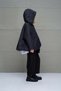 Black Asymmetrical Oversize Puffer Jacket 18256 - 4