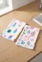 Microfiber Two-Piece Pomegranate and Pineapple Patterned Cloth - 5