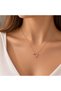 Rose Gold-Plated Multicolor Crystal Heart Necklace for Women – Sparkling Cubic Zirconia Pendant, Hypoallergenic Elegant Jewelry Gift - 2