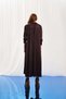 Burgundy Satin Midi Shirt Dress 17281 - 6
