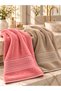 Puffy 2 Pieces 100% Bamboo Colorful Sergeant Patterned Ultra Soft 50X85 cm Towel / Face Towel / Hair Towel / Dowry Set - 3