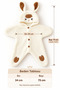 0-6 Months Lamb Patterned Plush Baby Jumpsuit Hooded Welsoft Jumpsuit - 3