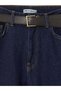 Alita City Lcw Modest Indigo Denim Straight & High Waist Straight Leg Women's Jean Pants - 3