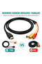 كابل بيانات MICROSPEED MS-78 CTO C بطول 1.5 متر، كابل HDMI إلى 3 RCA AV للصوت والفيديو، مناسب للتلفزيون وجهاز العرض - 3