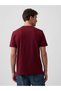 V-Frch Mini Logo Tee Men's Burgundy T-Shirt 799323015 - 3