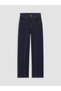 Two Mt Shop Quality Lcw Petite Indigo Denim Straight Slim & Slim High Waist Narrow Leg Women's Jean Pants - 3