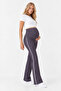 Wide Leg High Adjustable Waist Flexible Recovery Maternity Leggings - 3
