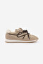 Women's Suede Detailed Lace-Up Casual Sneaker Rivos Beige Suede - 2