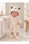 100% Cotton Pink Rabbit Baby Girl Bathrobe Set / Premium Quality Baby Girl Bathrobe Set / Gift Newborn Bathrobe Set - 3