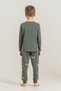 100% Cotton Long Sleeve Boy Pajamas Set - 4